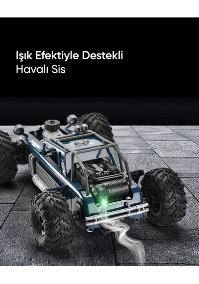 2.4 Ghz Yüksek Hızlı Truck Araba 4 Ch Usb Şarjlı Lacivert Lacivert