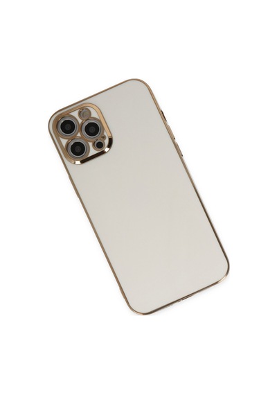 Apple iPhone  Uyumlu,  12 Pro Max Kılıf Volet Silikon - Beyaz