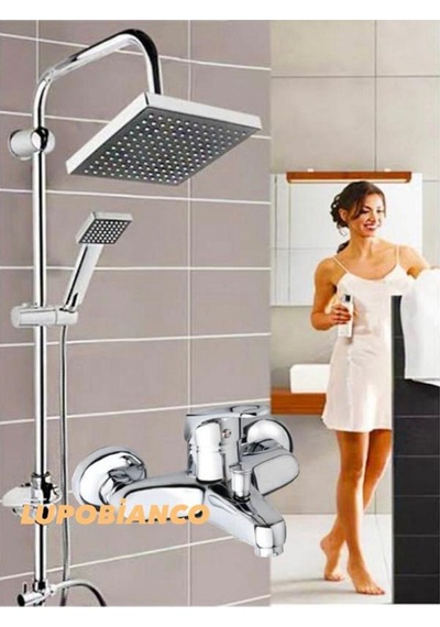 Moonshop 3'lü Duş Seti Duş Robotu Banyo Bataryası Lavabo Bataryas