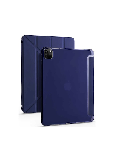 Apple Uyumlu iPad Pro 12.9 2021 Kılıf (5.Nesil) Kalem Bölmeli Smart With