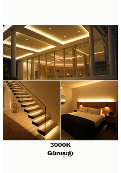 Dolap / Duvar 5 Metre Tak Çalıştır Mt/120 Led Şerit Led 3000k