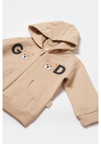 BabyCosy Organik Kapüşonlu Ceket & Pantolon Takımı Csy8007 001