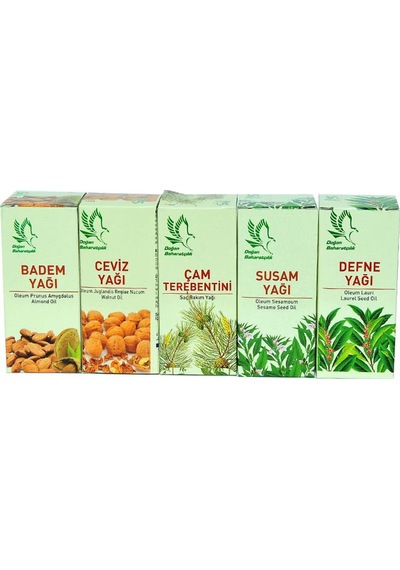 Doğan Baharatçılık Saç Bakım Yağı Seti 5 x 50 ML