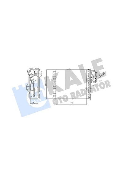 Dacia Logan Kalorifer Petegi 1.4 2005-2012 Kale 346415