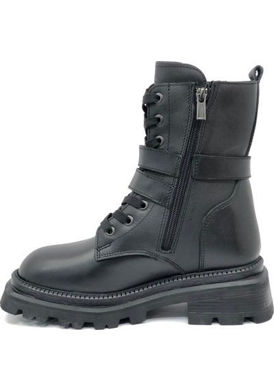 Hammer Jack 102-24665-z Yellen Deri Uzun Postal Unisex Bot Siyah