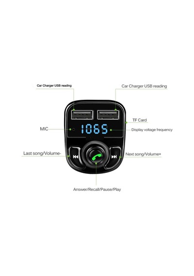 Carx8 Bluetooth Araç Kiti Fm Transmitter