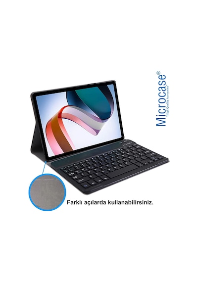 Honor Uyumlu Pad X8 10.1 inch Tablet Bluetooth Klavyeli Kılıf - BKK4
