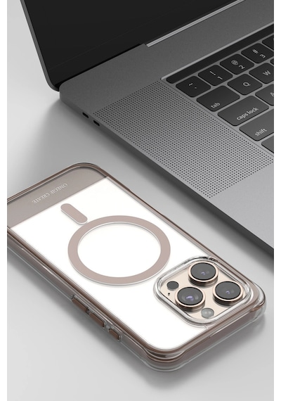 Apple  Uyumlu  iPhone 15 Pro Max Hulk Magsafe Kapak Titan Gri