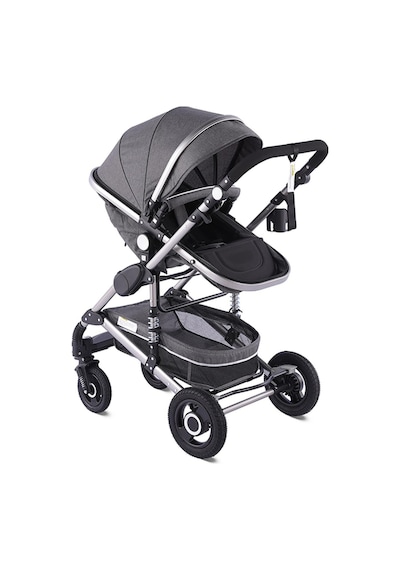 Baby Storch - Seyahat Sistem Bebek Arabası 3 İn 1 - Gri/siyah Renk