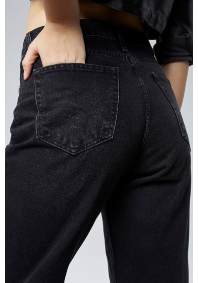 Cedy Denim Cedy Denım Yüksek Kalite Kadın Palazzo Yüksek Bel Cotton Jean Pantolon Siyah