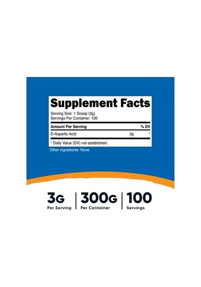 Nutricost D-aspartic Acid Daa Powder 300gr