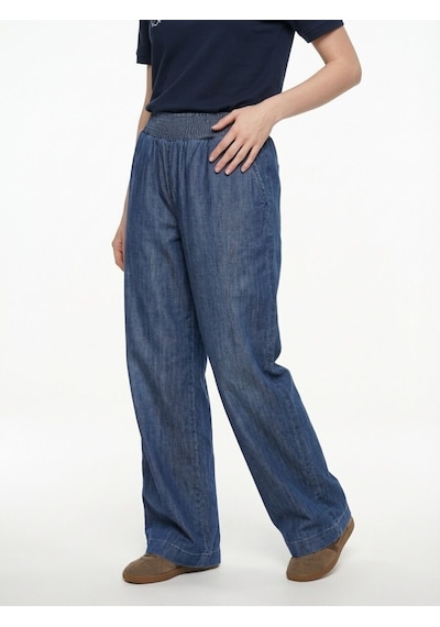 LOFT Wide Leg Regular Fit Kadın Pantolon Lf2043075 Q1.v1 Denim