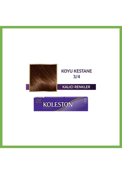 Bezos Koleston Single Saç Boyası - 3/4 Koyu Kestane Umt