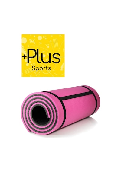 10 Mm Kalın Egzersiz Pilates Minderi Kamp Yoga Mat Çift Taraflı 180x60 Pembe - Siyah Pembe Pembe