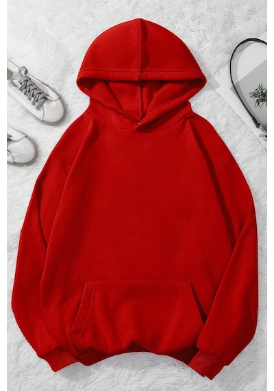 Uyguntarz Unisex Sunset Baskılı Sweatshirt Kırmızı