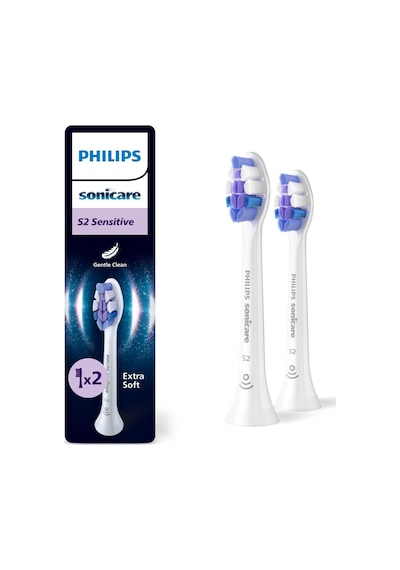 Philips Sonicare Sensitive Yedek Diş Fırçası Başlığı, 10 Kat Daha