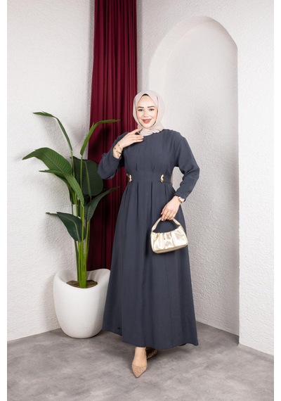 Storm Wear Kadın Tesettür Elbise Mavi