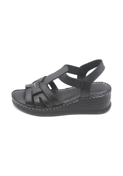 Venüs 24028801 Kadın Deri Sandalet Sıyah