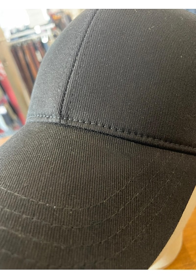 Hamze Düz Basic Pamuklu Unisex Cap Şapka Siyah