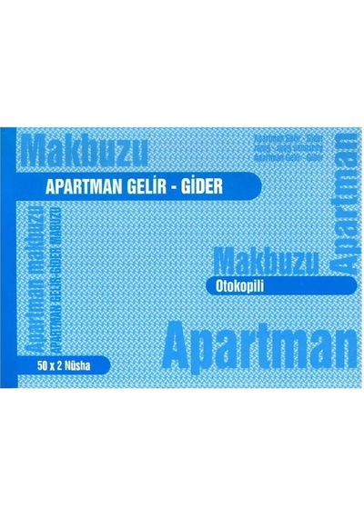 Apartman Makbuzu Otokopili 2-50 Gürmat Apartman Gelir Gider Makbu N11.590