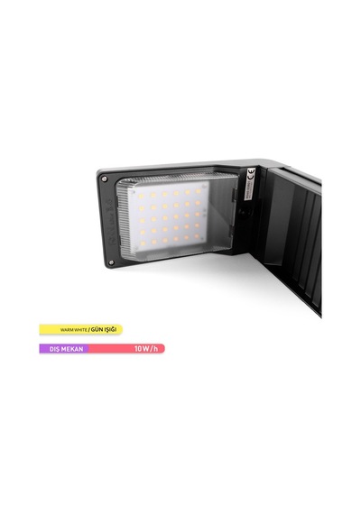 Ack Solar Led Bahçe Armatürü 3000K Günışığı Kazıklı Güneş Enerji