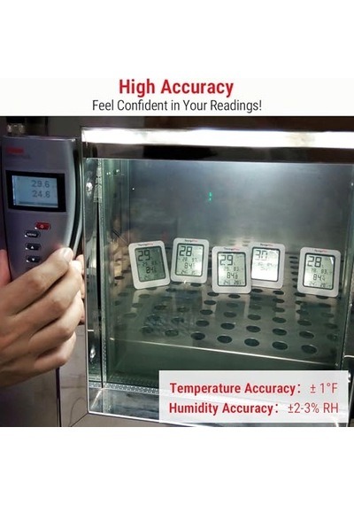Thermopro Tp50 Dijital Termo-higrometre, İç Mekan Termometresi, Higrometre, Sıcaklık Ve Nem Ölçer, Oda İklimi Kontr