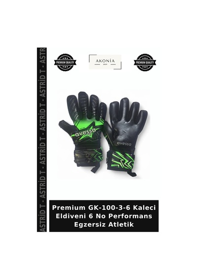 Premium Gk-100-3-6 Kaleci Eldiveni 6 No Performans Egzersiz Atletik Çok Renkli