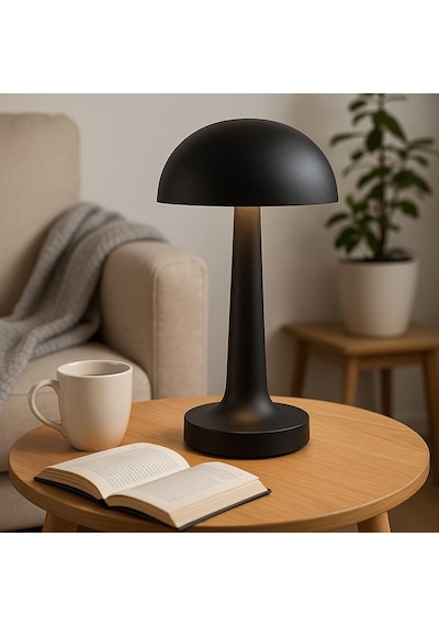 Siyah Dokunmatik Şarjlı Masa Lambası 3 Renk Modu 6400k-3200k-1600k , 2w Led, 30-50 Lümen, 1200mah Batarya, Usb Diğer 22381771
