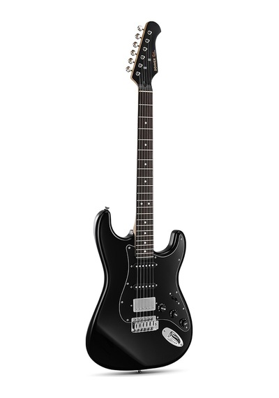 Donner Dst Seeker Deluxe Amfili Elektro Gitar Seti Siyah
