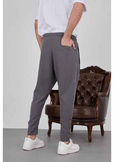 Baykim Sports Wears Unisex Modern Şalvar Pantolon Koyu Gri