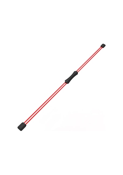 156 Cm Flex Bar Titreşimli Direnç Çubuğu Orta Siyah Silikon Tutma Core & Omuz Antrenmanı