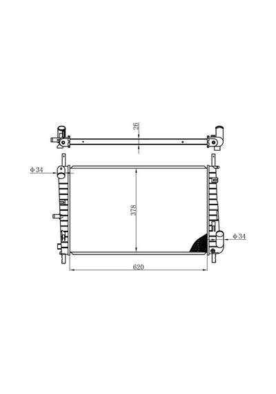 Orıs Bfr079026 Motor Radyatoru 1114766 1115769 1142812