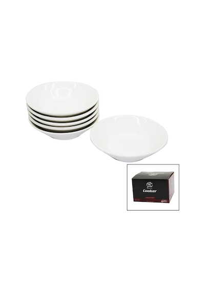 Ckr-4144 6 Parça Porselen Çay Tabak 4887 Renkli