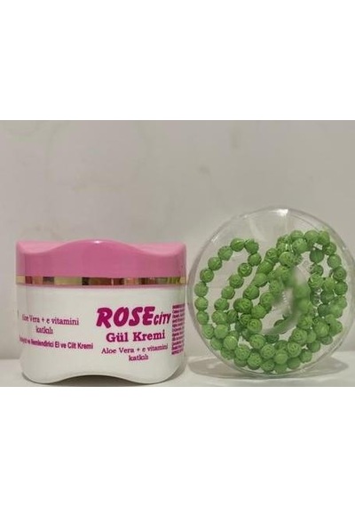 Rosecity Aloevera Gül Kremi 275 ML + Gül Kokulu Açık Yeşil Tesbih