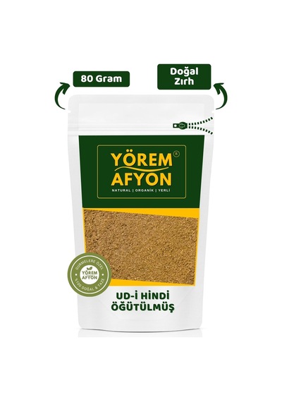 Yörem Afyon Bünyenin Hazır Zırhı Yüksek Emilimli Saf Udi Hindi Tozu Kust-i Bahri Aquilaria Agallocha 80 G