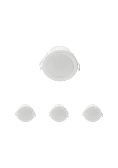 59464 Meson 125 13w 6500k Wh Gömme Led Spot, Beyaz Işık 4lü Paket Çok Renkli