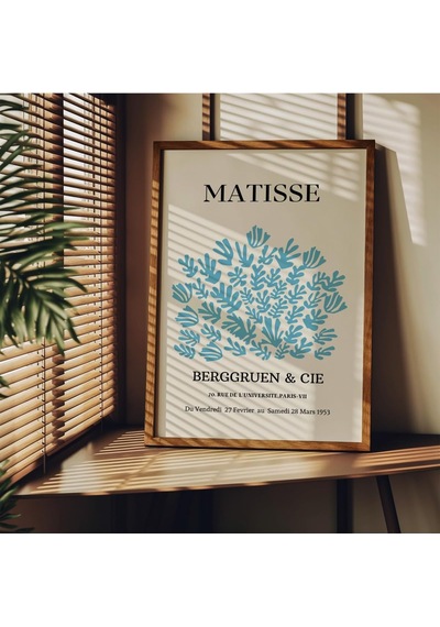 Matisse Çerçevesiz Poster, Modern Dekoratif Çerçevesiz Poster, Tablo, Matisse-17, 30 X 40