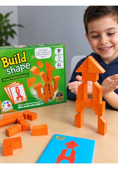 Build Shape Strateji Ve Zeka Geliştirici Denge Oyunu 18 Parça