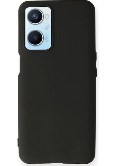 Oppo A96 Uyumlu Kılıf First Silikon - Siyah