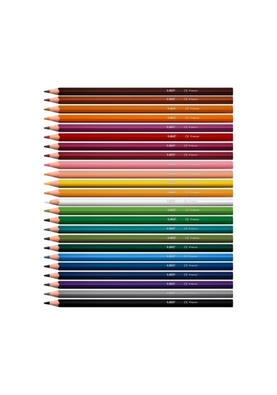 24 Renk Kuru Boya Kalemi Seti, Intensity Color Up 124-Pembe