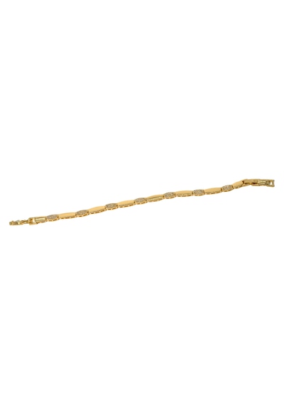 Biem Şerit Çelik Bileklik Gold/gümüş