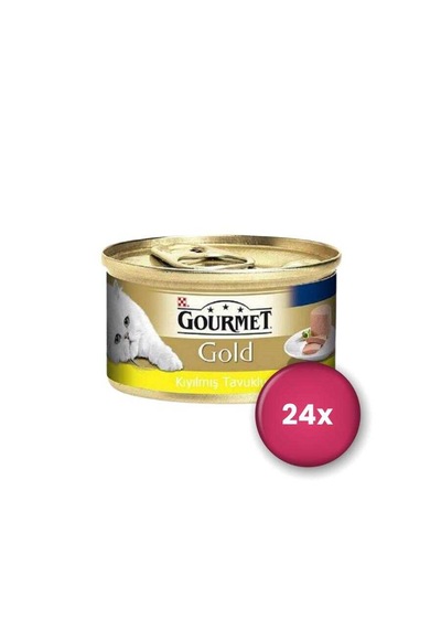 Gourmet Gold Kıyılmış Tavuklu Yetişkin Kedi Konservesi 24 X 85 Gr