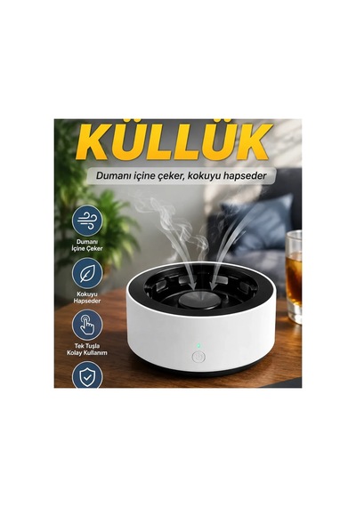 Duman Ve Koku Azaltıcı Taşınabilir Akıllı Küllük