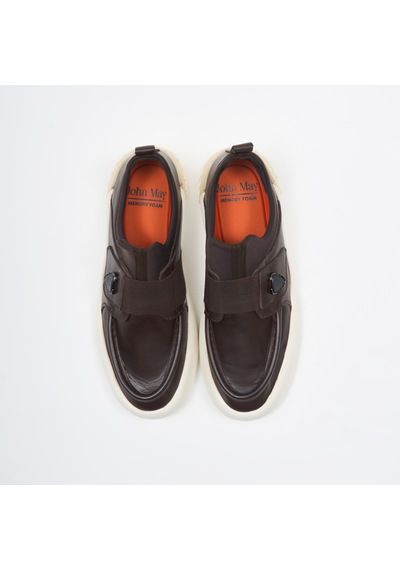 Brown Safari + Brown Stretch Sneaker Erkek Ka-26y-alfa5426 John May Munıh Shoe Kahverengi