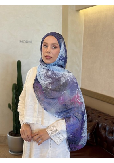 Moda Kaşmir Esilda Desen Aya Şal Mor