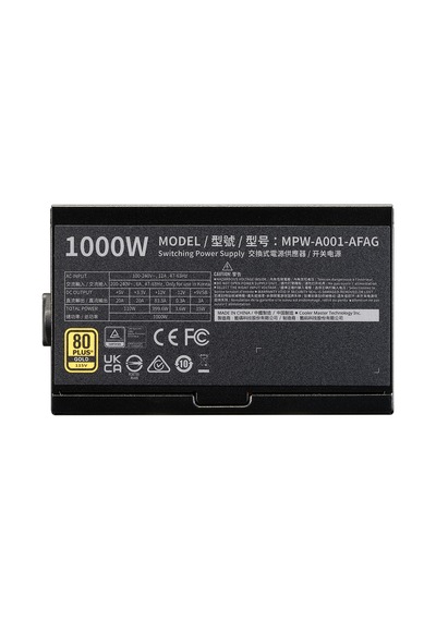 Cooler Master Elite 1000w 80+ Gold Full Modüler Atx 3.0 Gen 5.0 120mm Fanlı Psu