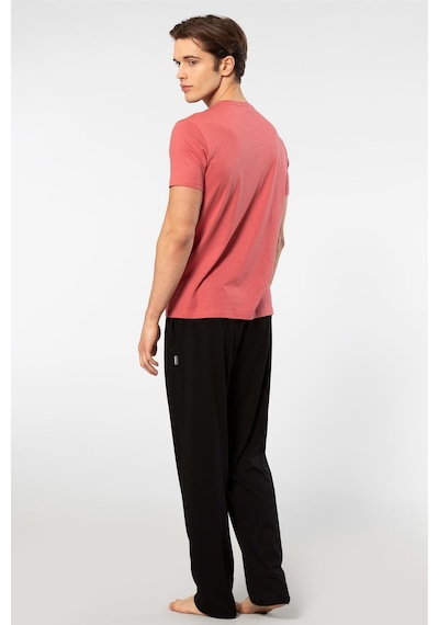 Cacharel Erkek 2192/mercan Kısa Kollu Modal Pijama Takımı Mercan