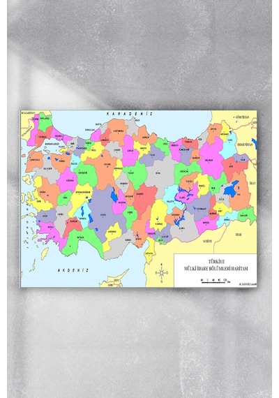 Türkiye Haritası Eğitim Posteri