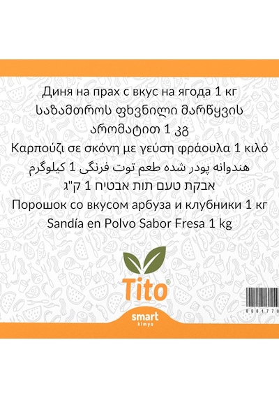 Toz Karpuz Çilek Aroması 1 Kg