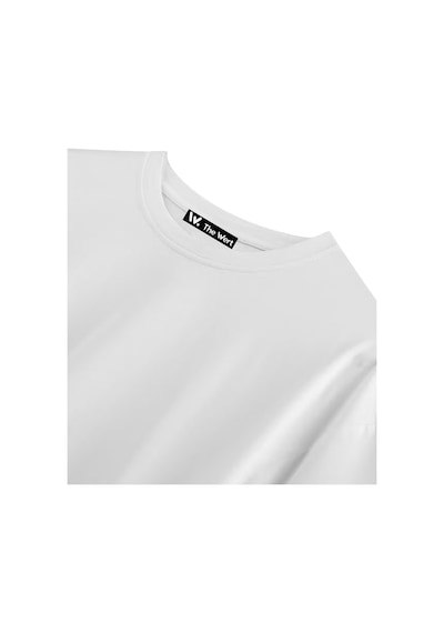 Thewert Teamsesh Tasarım Sırt Baskılı Pamuk Beyaz Oversize T-shirt
